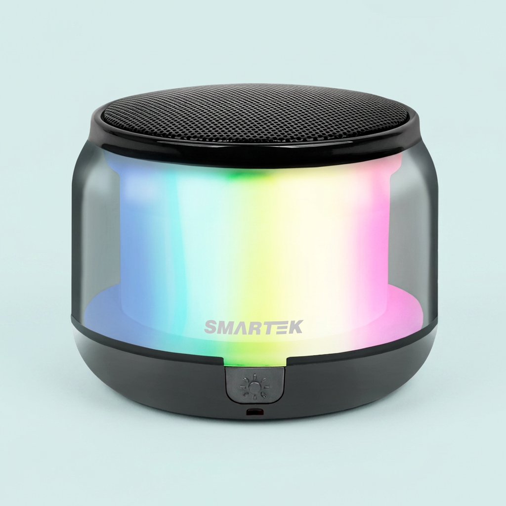 스마텍 무선 블루투스 LED 스피커 STBT-LS2, 블랙, 1개