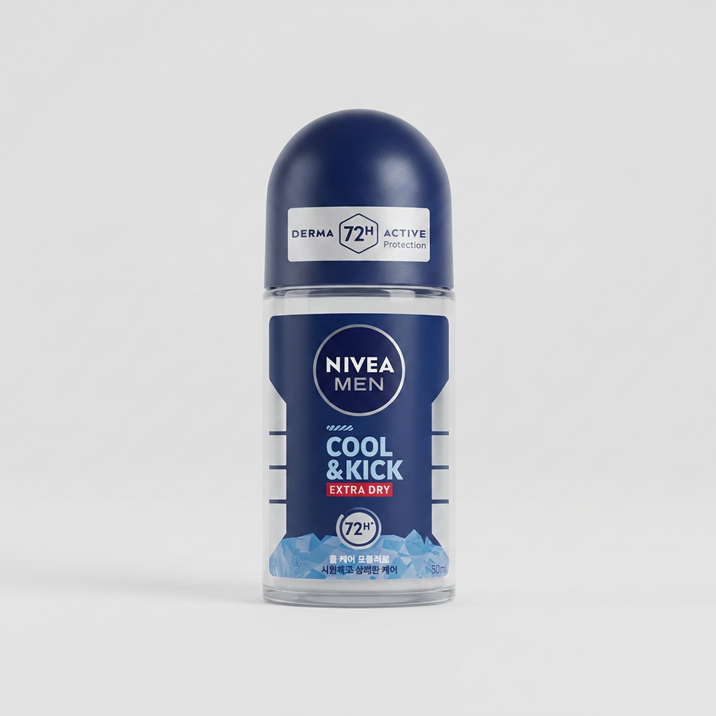 니베아 맨 데오드란트 쿨 킥 롤온, 50ml, 3개