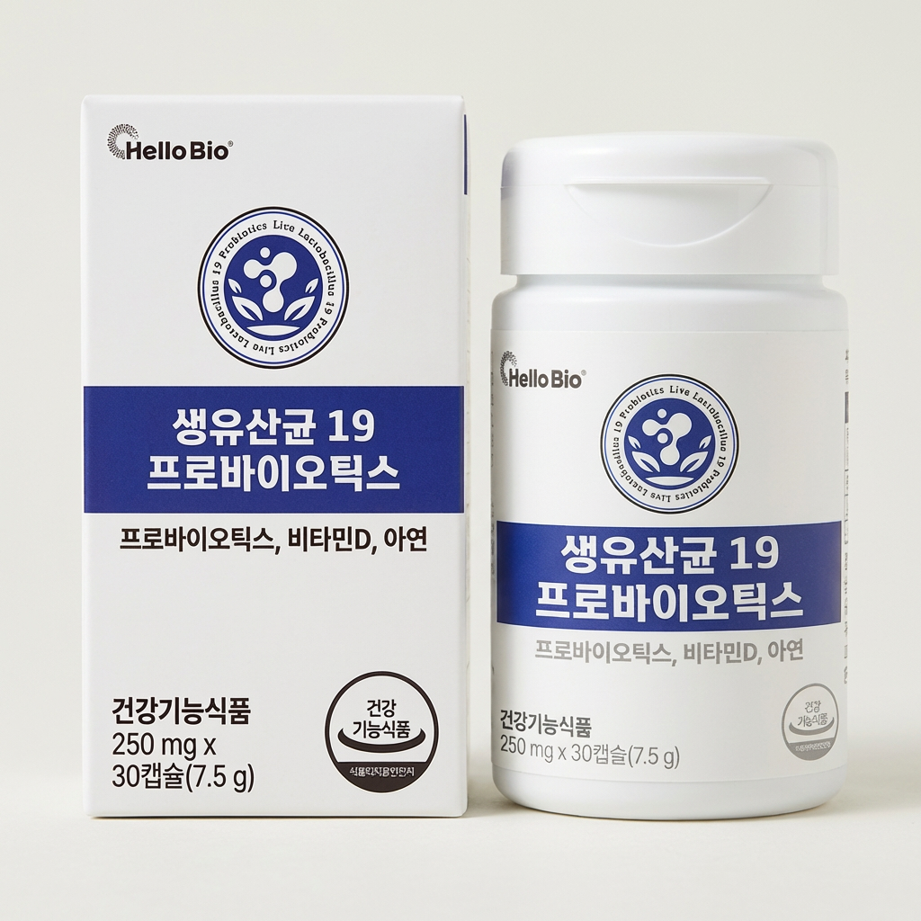 헬로 바이오 생유산균 19 프로바이오틱스, 30캡슐, 1개
