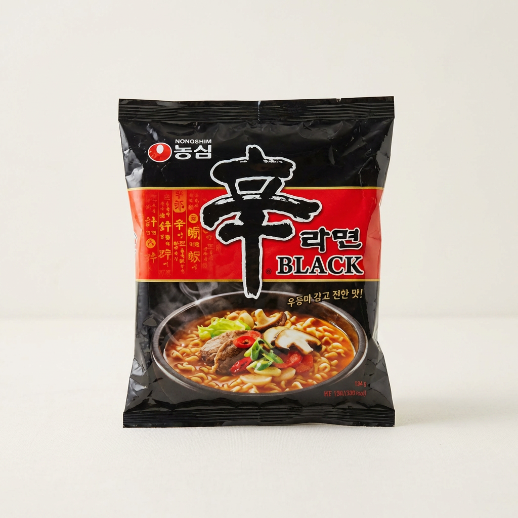 농심 신라면 블랙 봉지라면 134g 8개입 상품 이미지