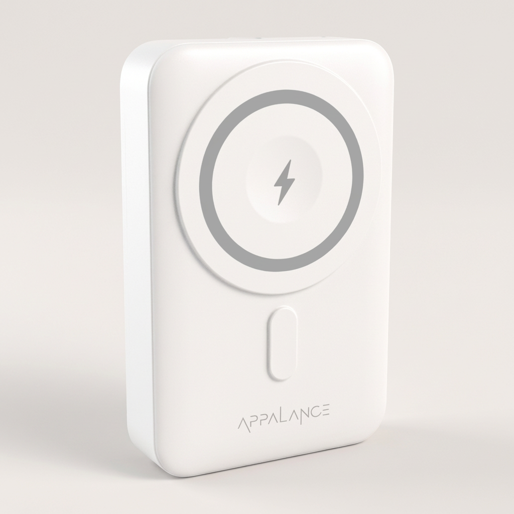 에이팔란스 맥세이프 스탠드형 보조배터리, APXMPB13, 10000mAh, 화이트, 1개