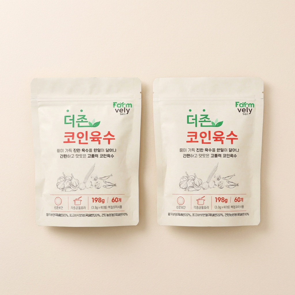 더존 코인육수, 깊은맛, 3.3g, 60개입, 3개