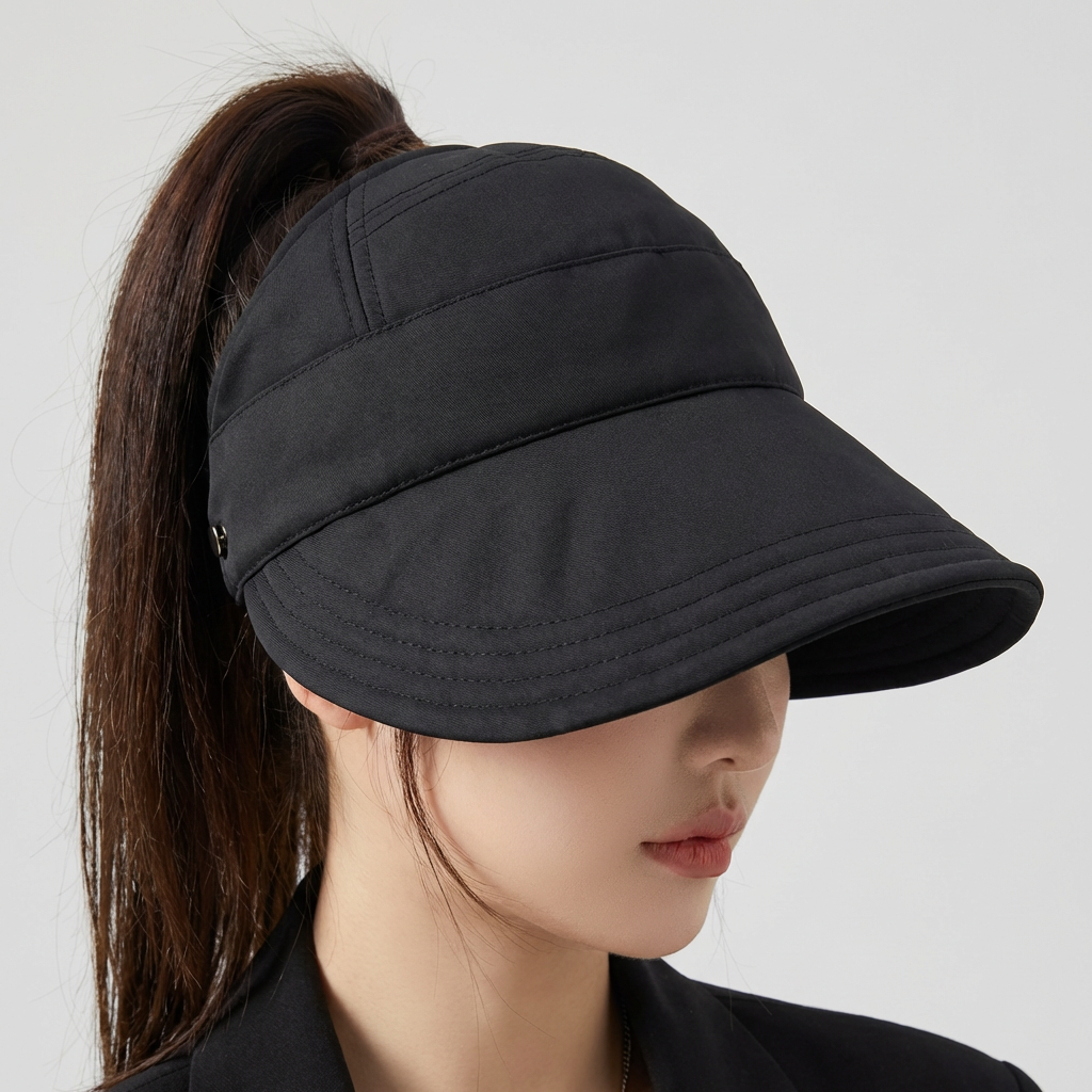 버킷햇 보닛, 아이보리 1개 + 블랙 1개, 2개