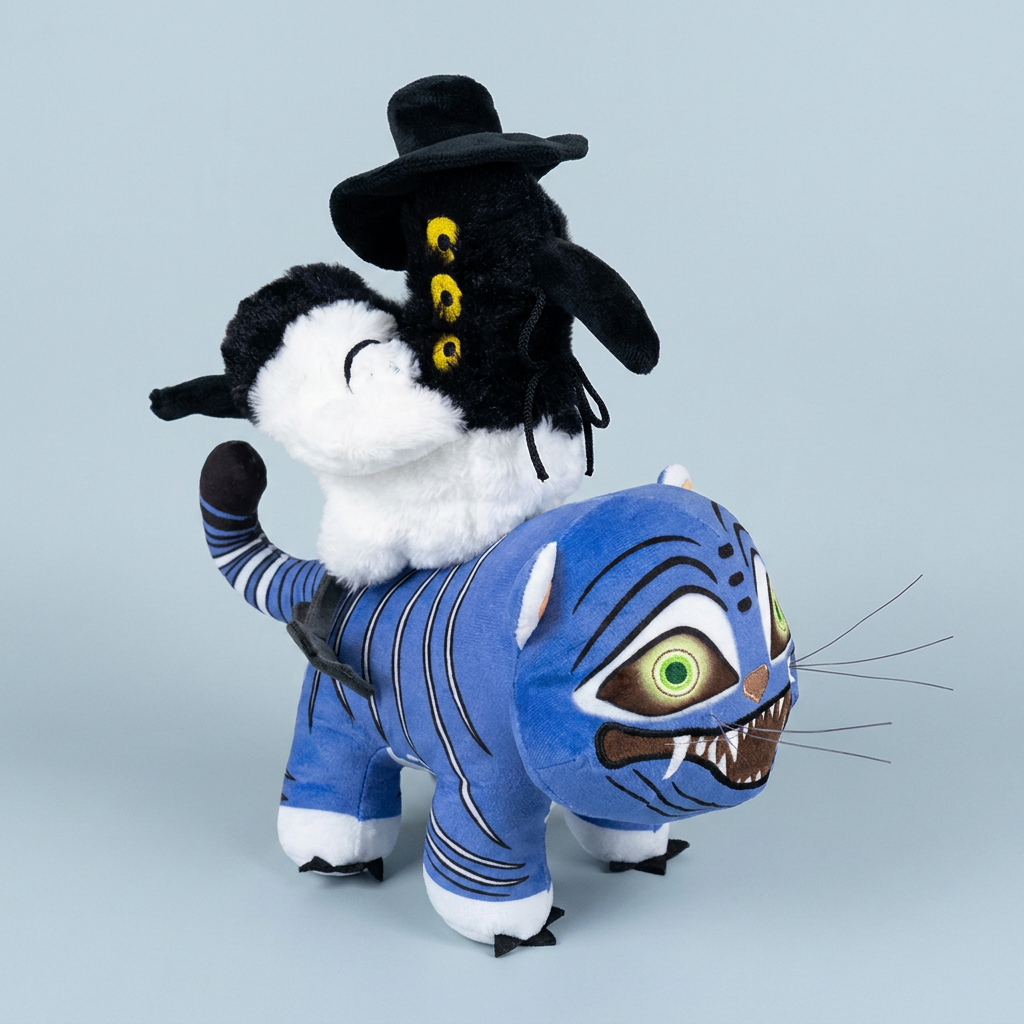 호랑이 인형, 더피 + 서씨, 25cm, 1개