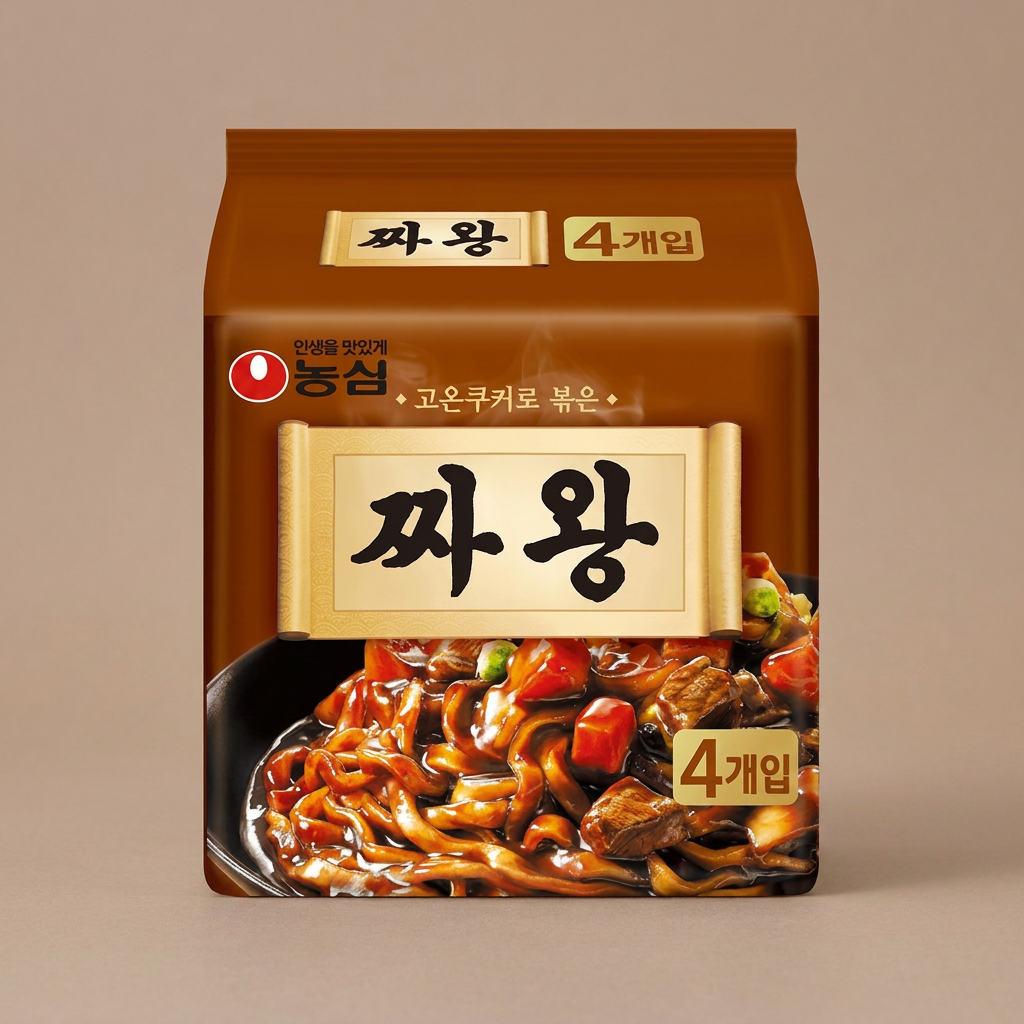 농심 짜왕, 134g, 4개입