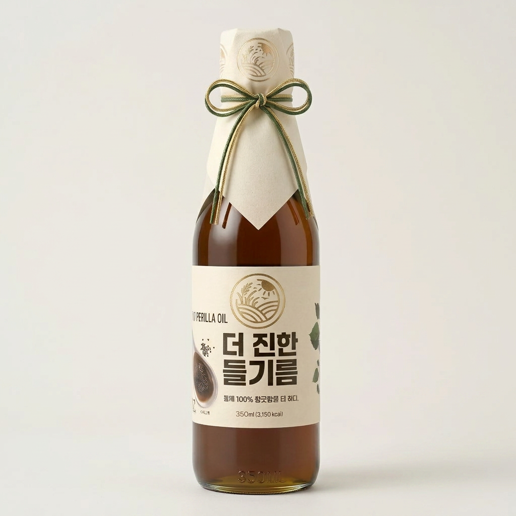 들녘 전통압착 더 진한 통들깨 백퍼센트 들기름, 350ml, 1개