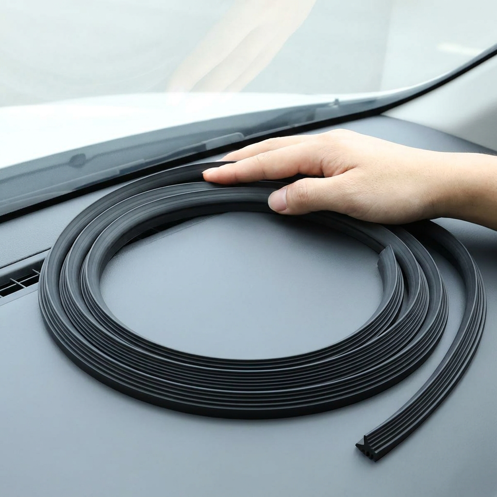 대시보드 틈새 흡음 풍절음 몰딩 방음 방진, 1.6m, 10mm, 1개