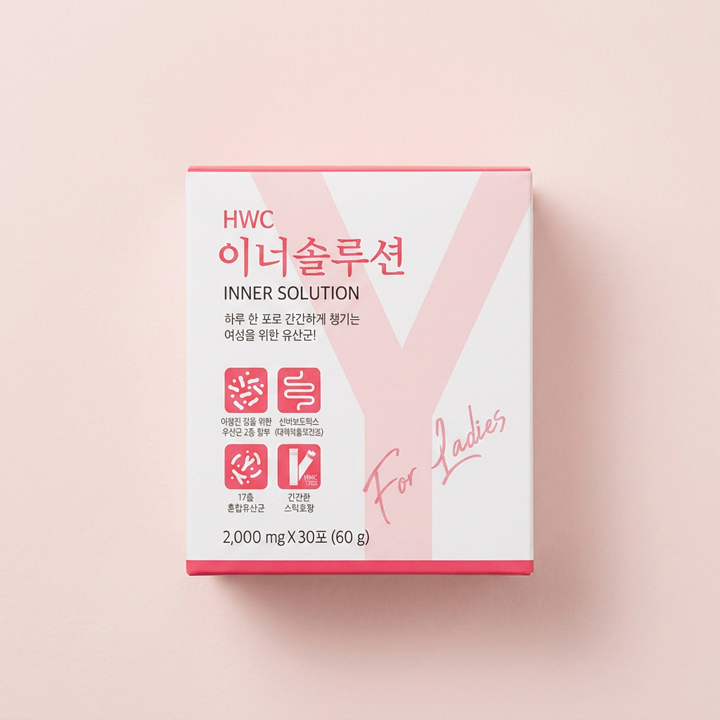 HWC 이너솔루션 질 유래 유산균, 2g, 30포, 4박스