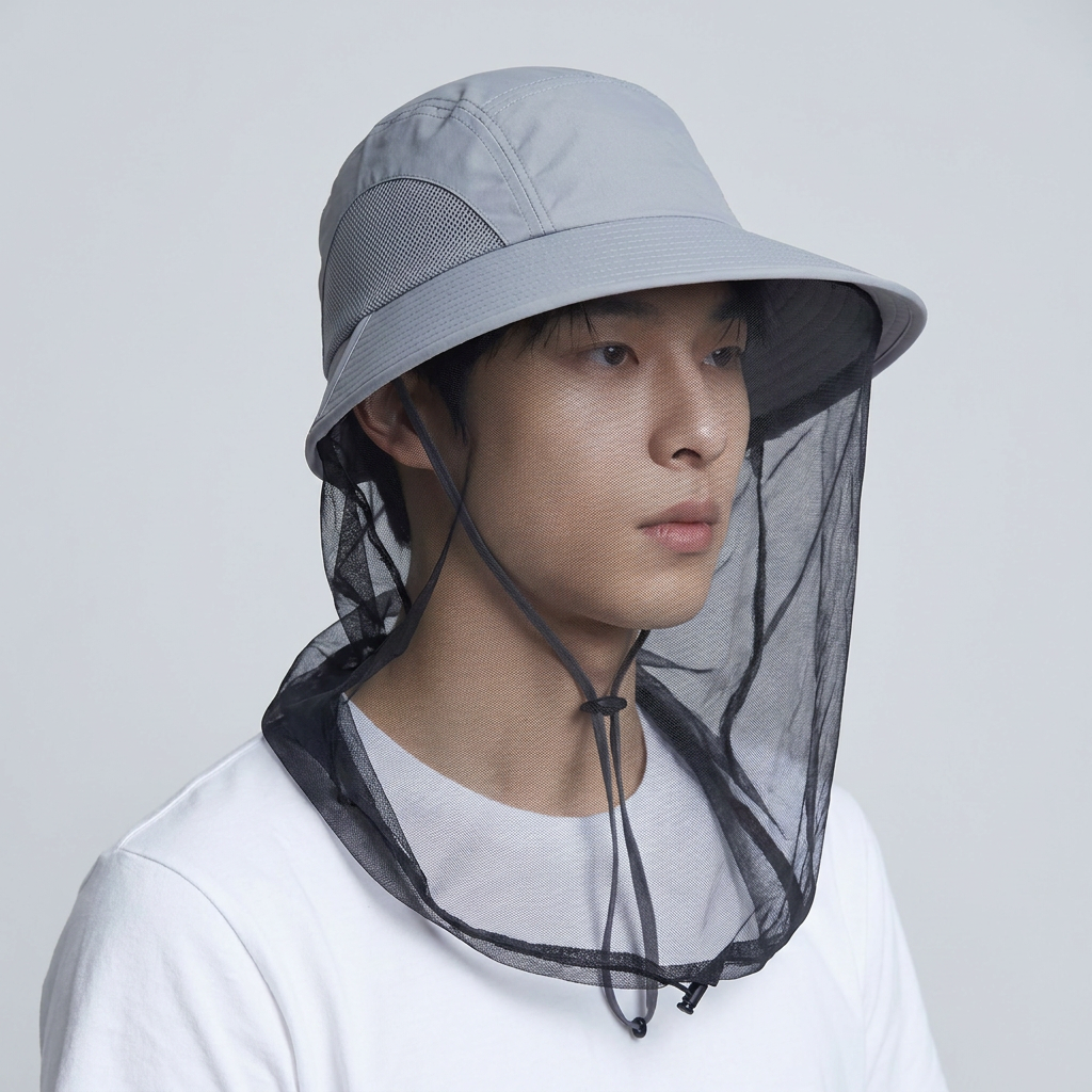 All 방충 아웃도어 모자, 진그레이, 55-60cm