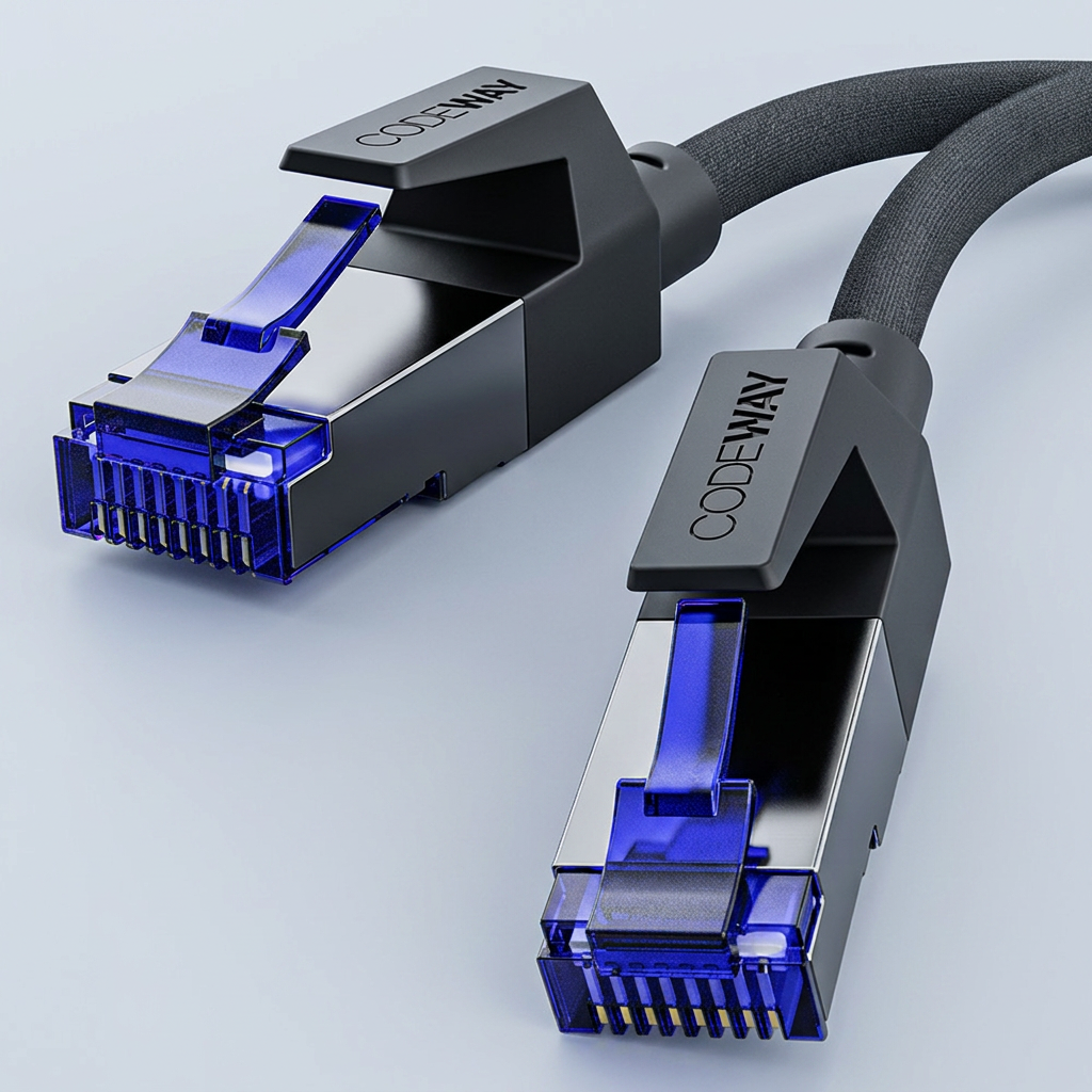 코드웨이 CAT8 인터넷 랜선 초고속 40Gbps 랜 케이블, 1.5m, 1개