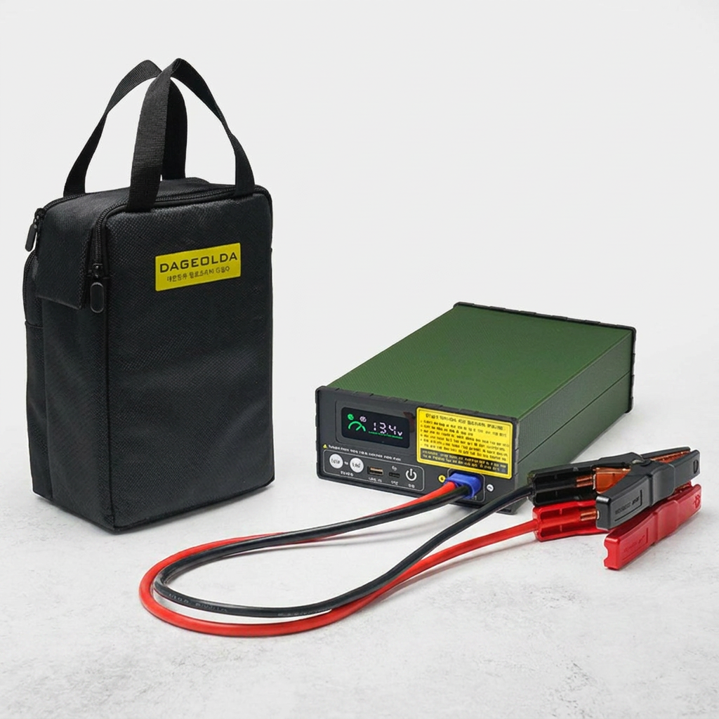 다걸다 국산 12V/24V겸용 전문가형 점프스타터, 대용량, 80,000mAh, 자동충전, 트럭 화물차 전차종, 1개