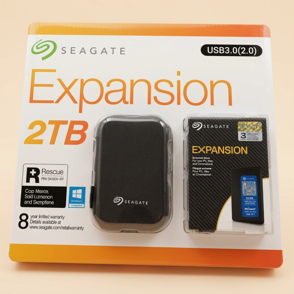 씨게이트 Expansion 외장하드, 2TB, USB 3.0, 블랙, 1개