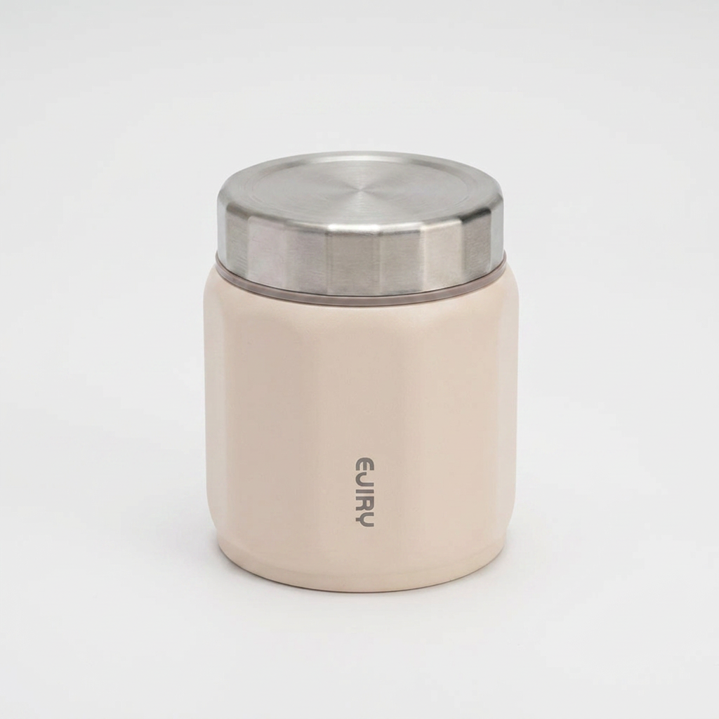 에지리 텐글 스테인리스316 푸드자, 아이보리, 450ml, 1개