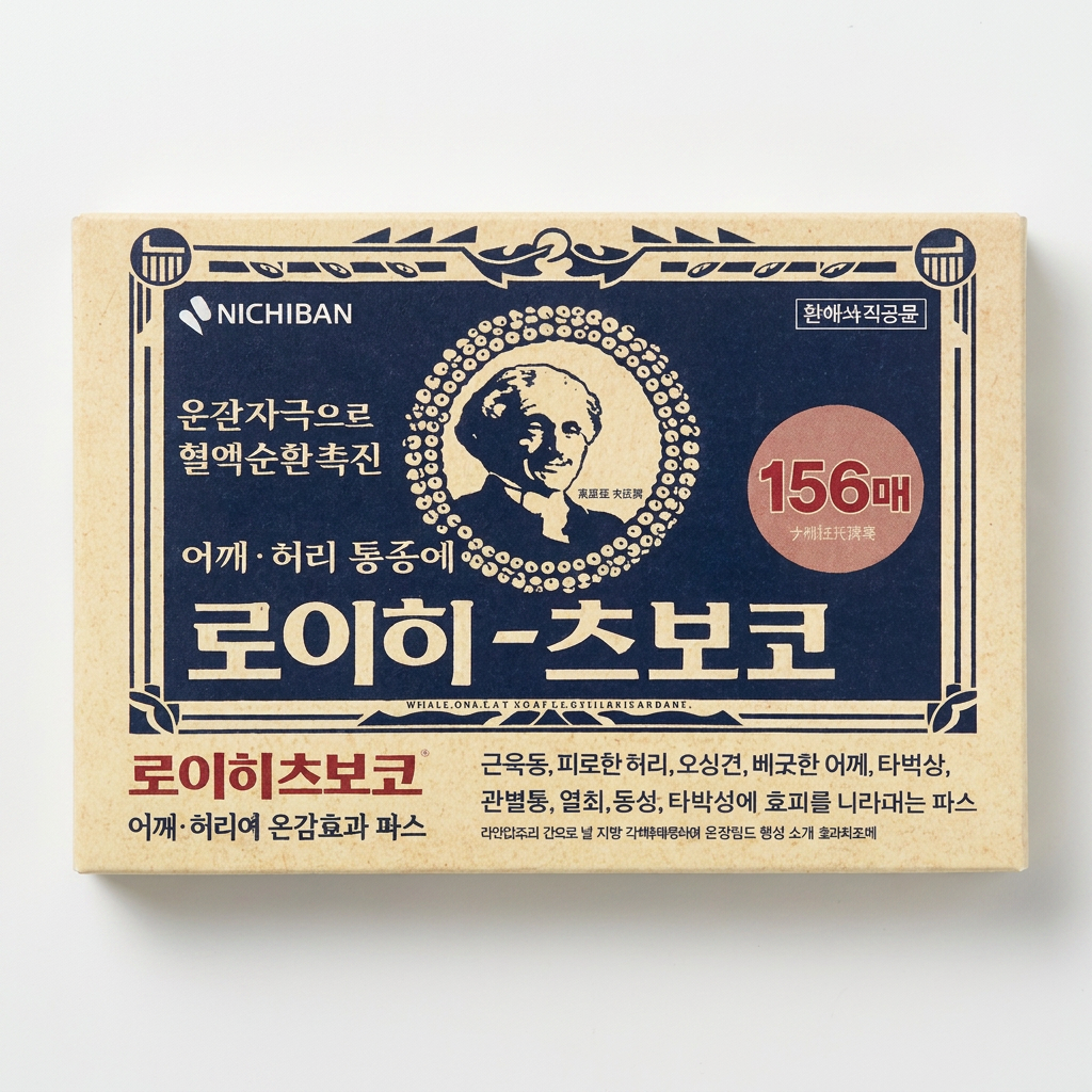 니치반 로이히츠보코 동전형 패치, 156매, 1개