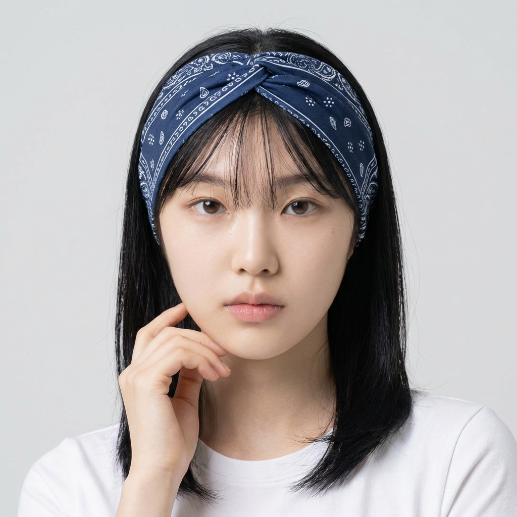 페이즐리 요가 터번 헤어밴드 반다나, 혼합 4종, 4개 세트