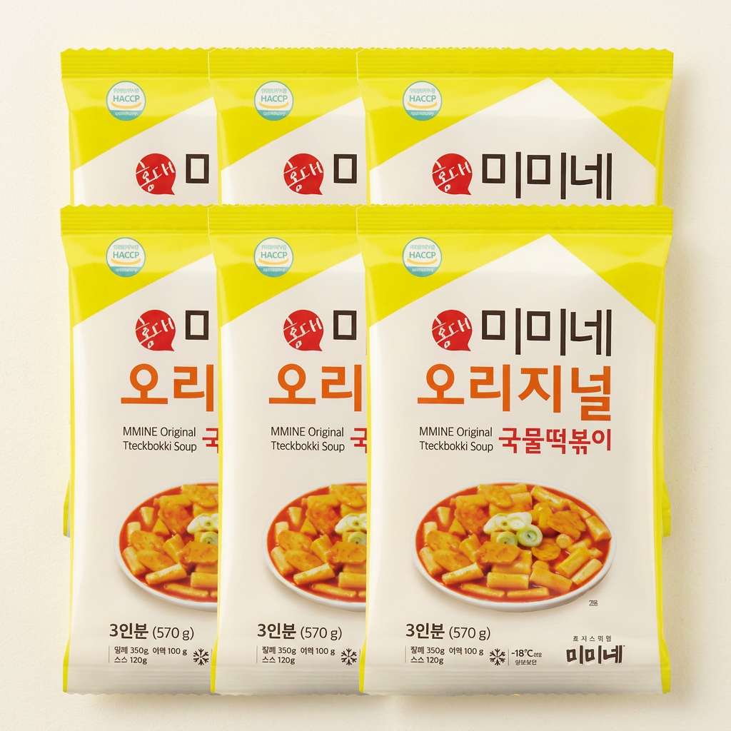 미미네 오리지널 국물떡볶이, 570g, 6개