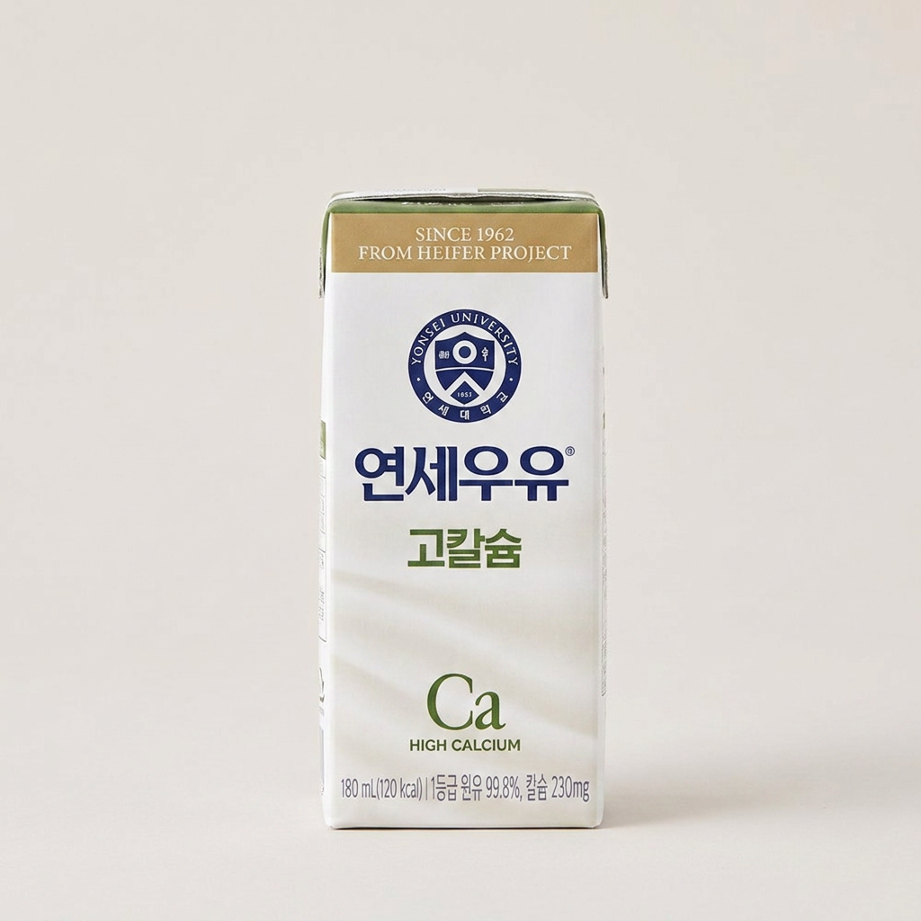 연세우유 고칼슘 멸균 흰우유, 180ml, 32개
