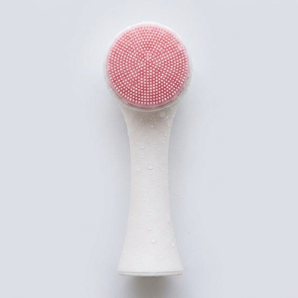 실리콘 모공 클렌징 브러쉬, 핑크, 1개