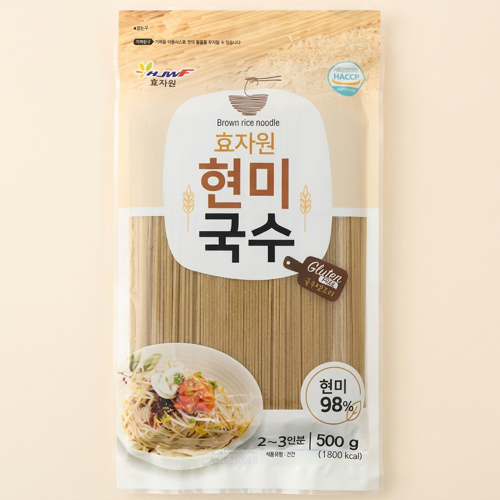 효자원 현미국수, 500g, 3개