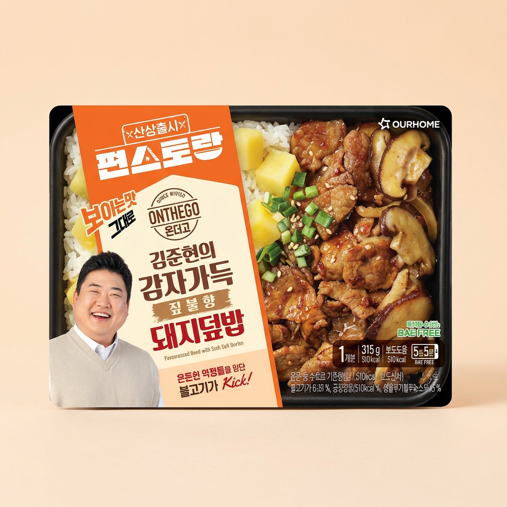온더고 밥 도시락, 나폴리식 갈비덮밥 2개 + 짚불향돼지덮밥 2개 + 삼계솥밥 2개, 1세트