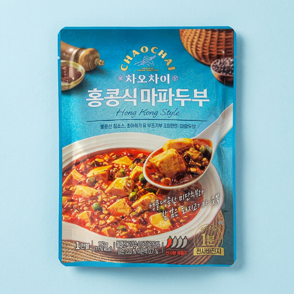 차오차이 비프 유니짜장 마파두부 4종, 1세트, 180g