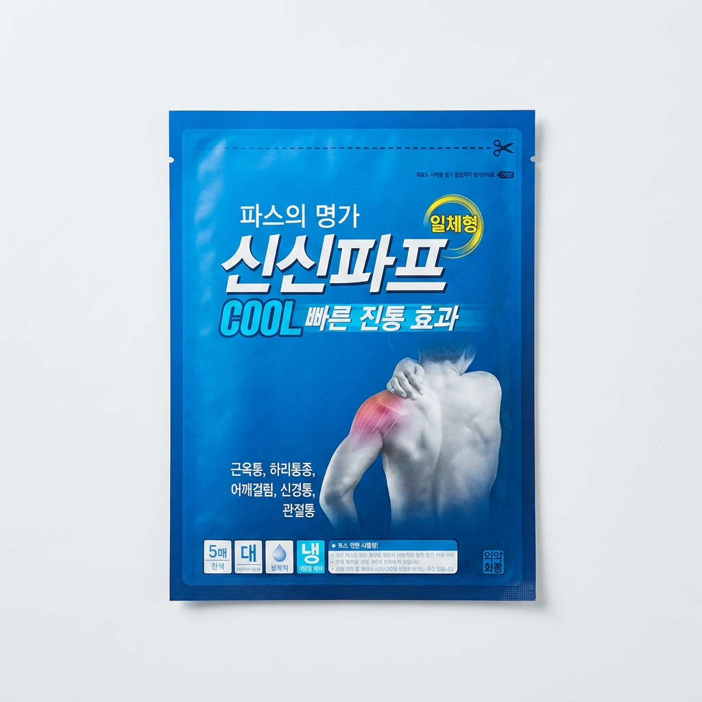 신신제약 신신파스 쿨 붙이는파스 대형, 20매입, 4팩