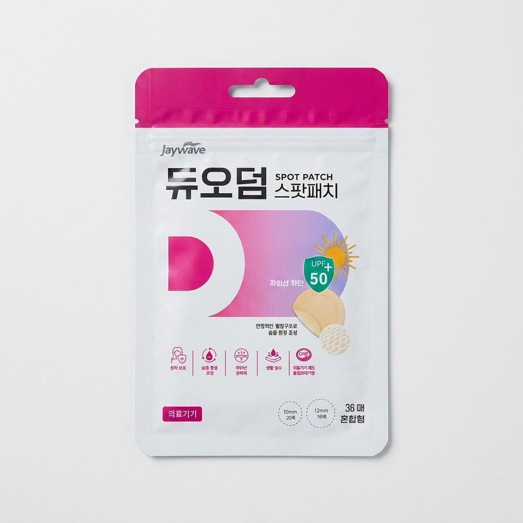 듀오덤 스팟패치 혼합형, 12mm, 10mm, 36매, 1개
