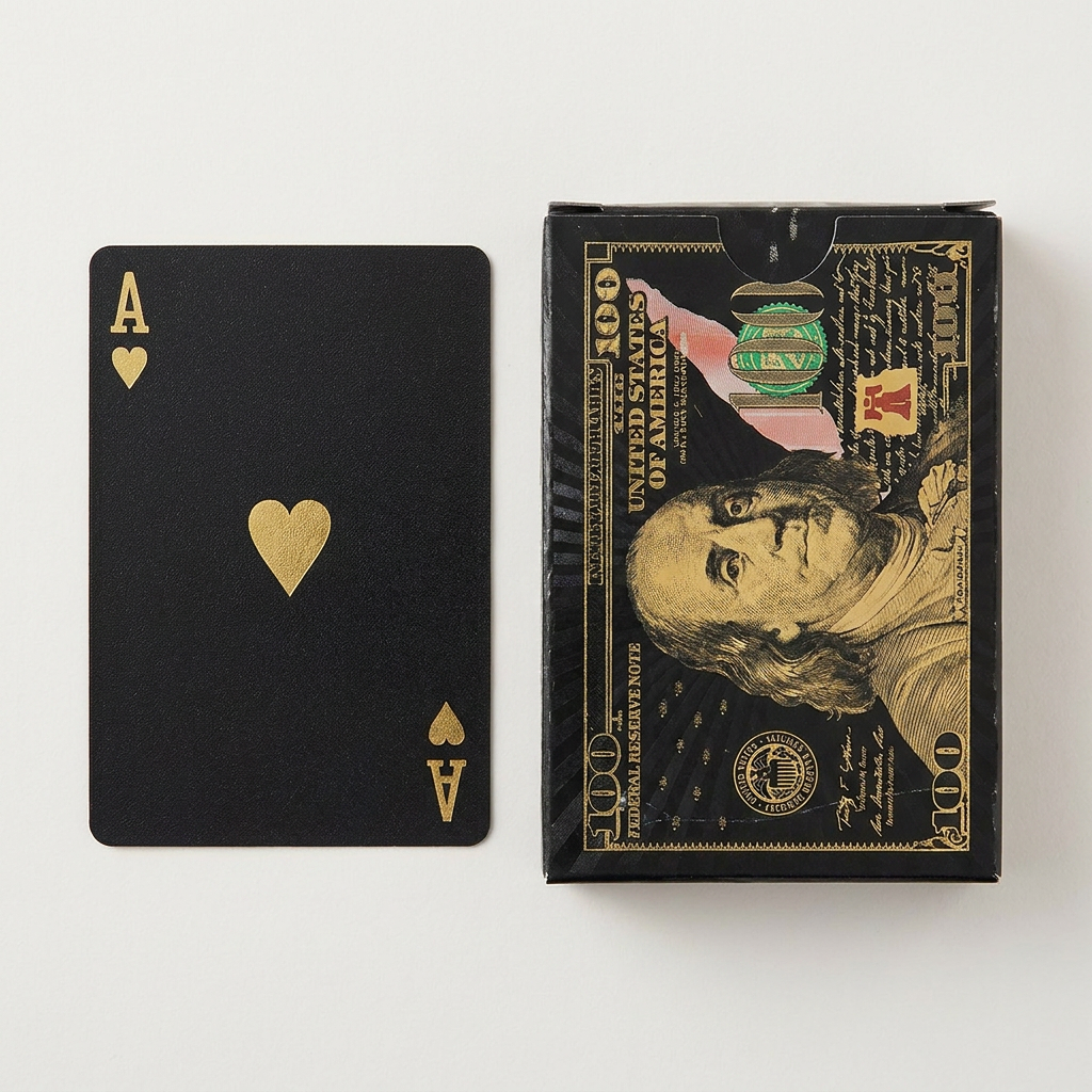 카드 포커 게임, 블랙, 5.7x8.7cm, 1개