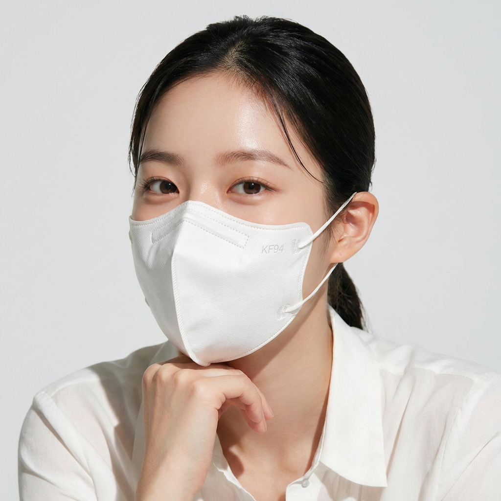 KF94 새부리형 마스크, 중형, 화이트, 100개