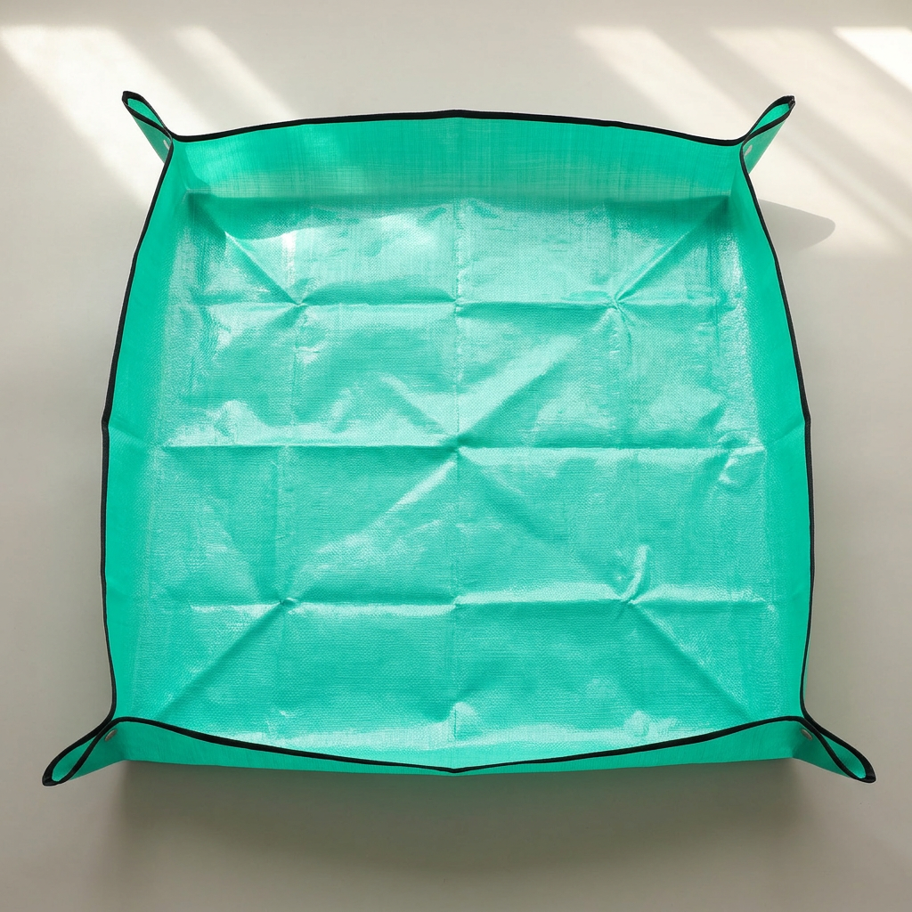 홈가드닝 넓은 대형 사각 방수 원예 매트, 그린, 100x100cm, 1개