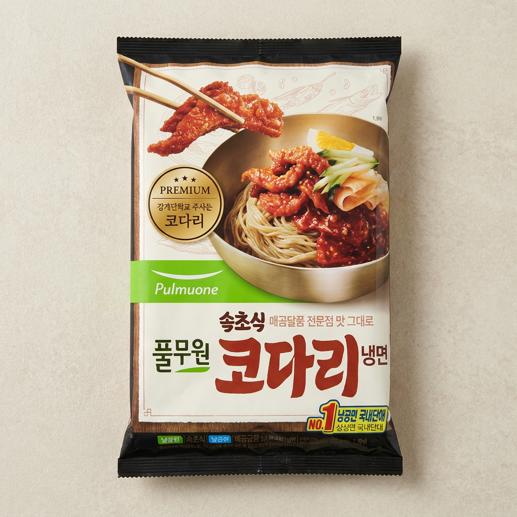 풀무원 속초식 코다리냉면, 8인분, 504g, 4개