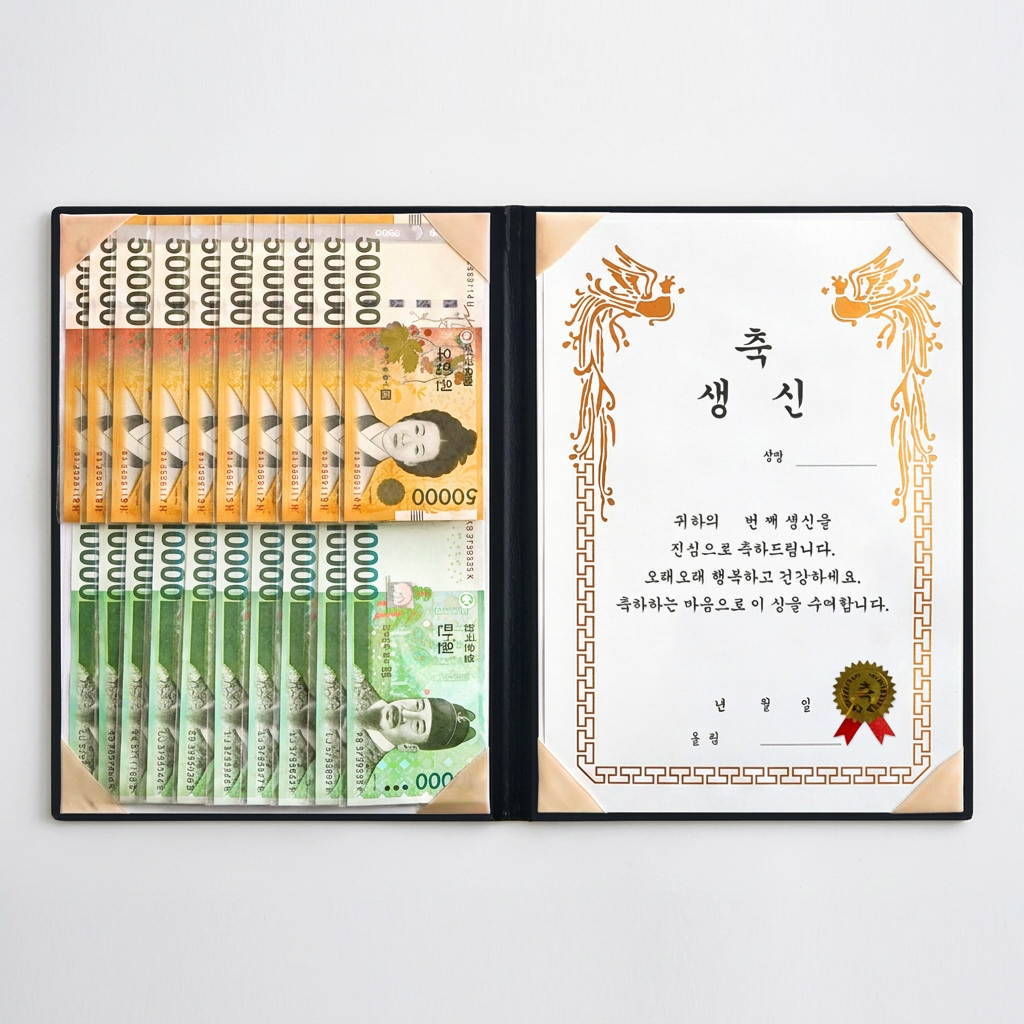 포포팬시 부모님 생신 어버이날 용돈 상장, 생신상장, 1개 상품 이미지