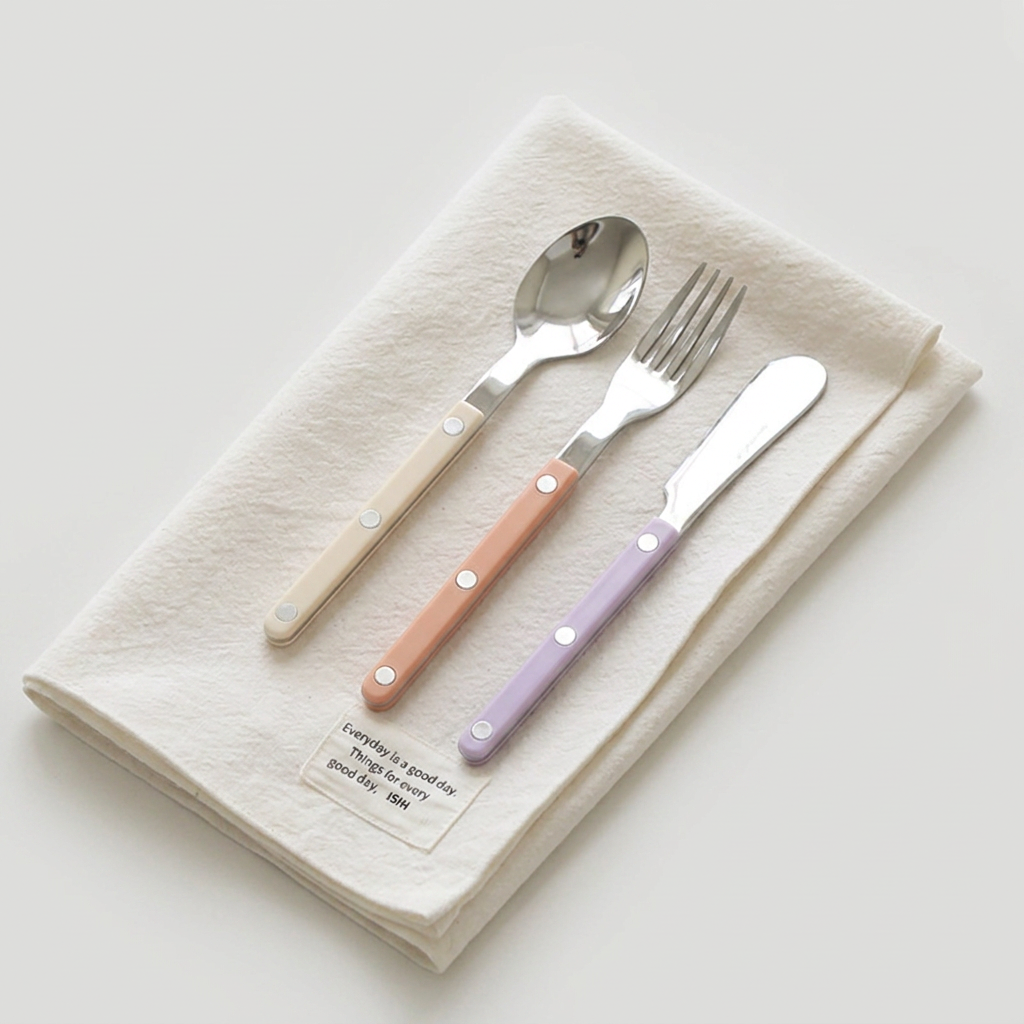 치비 디저트 커트러리, 3종, 1세트