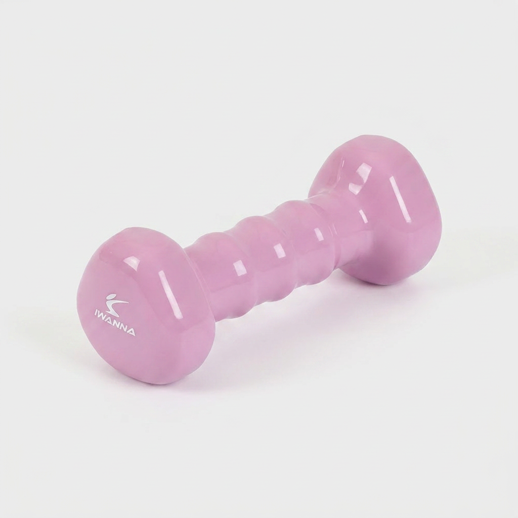 아이워너 PVC 삼각 아령, 스위트라일락, 1kg, 1개