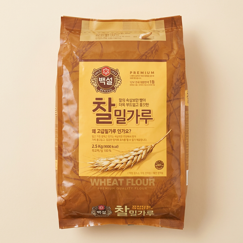 CJ제일제당 백설 찰밀가루, 2.5kg, 1개