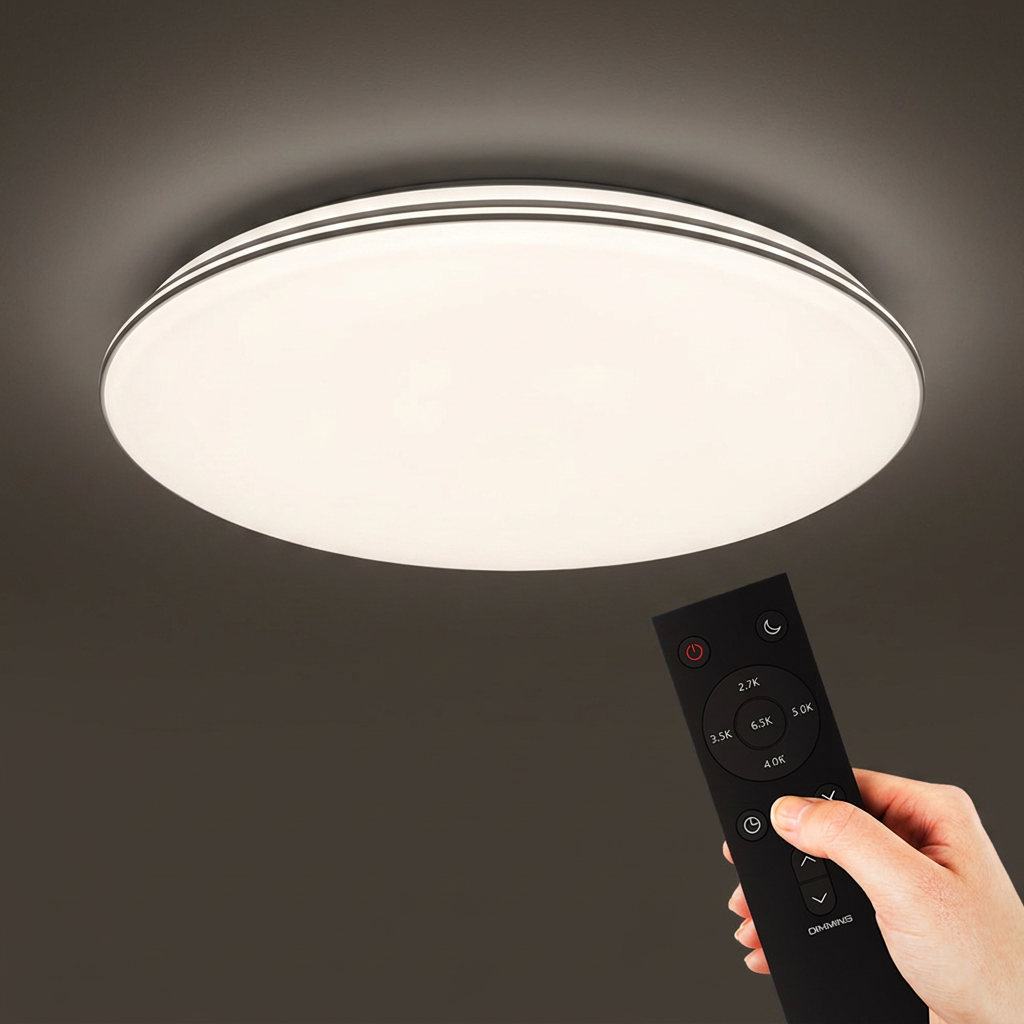 장수램프 퓨어플러스 LED 리모컨 원형 방등 60W, LED 퓨어스마트 방등, 색변환