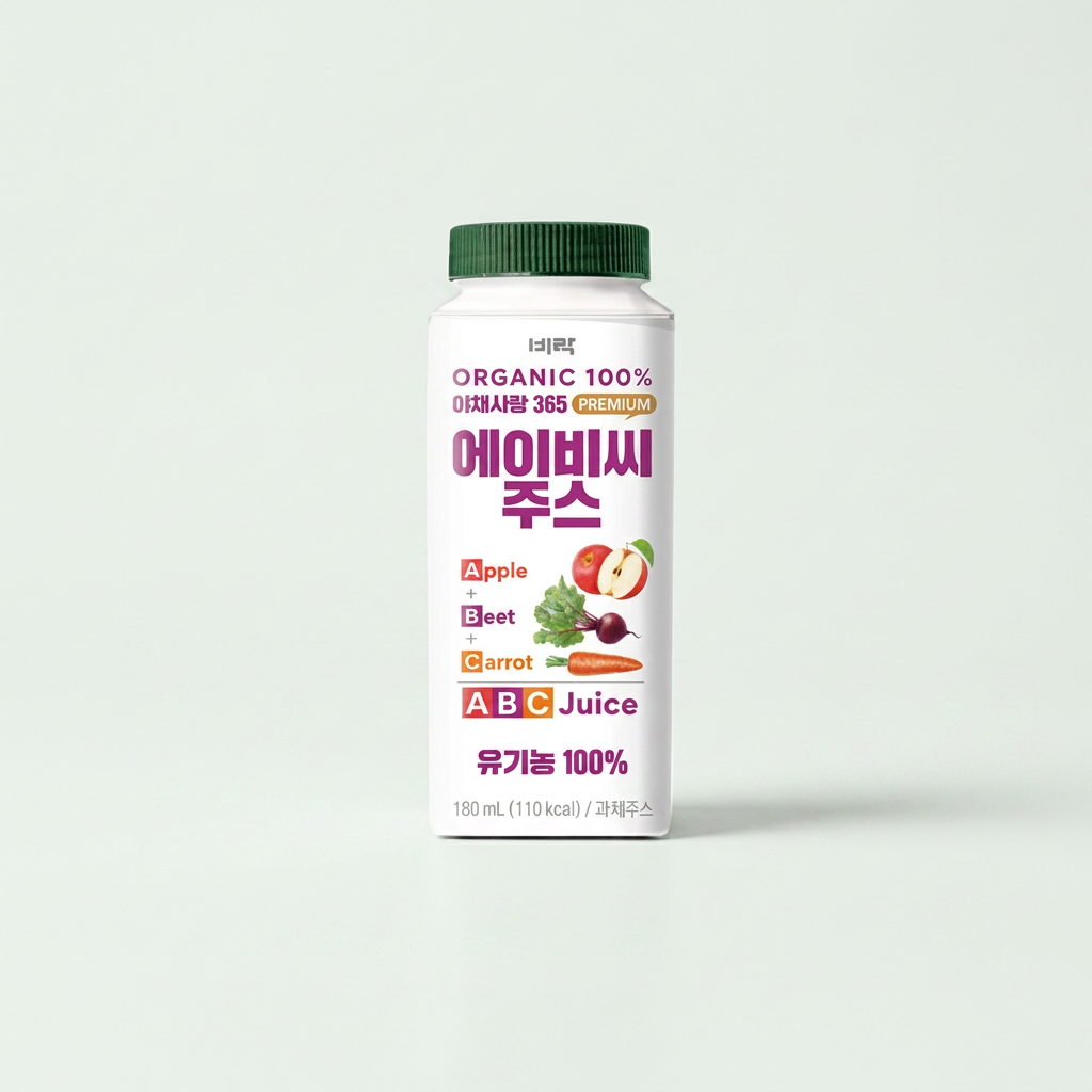 비락 야채사랑 ABC, 180ml, 24개