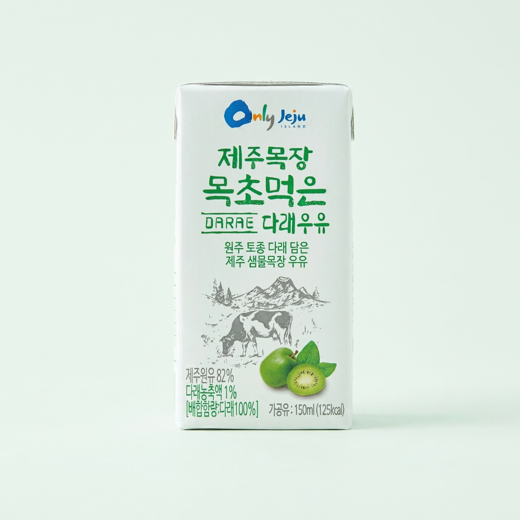 제주목장 목초먹은 다래우유, 150ml, 24팩