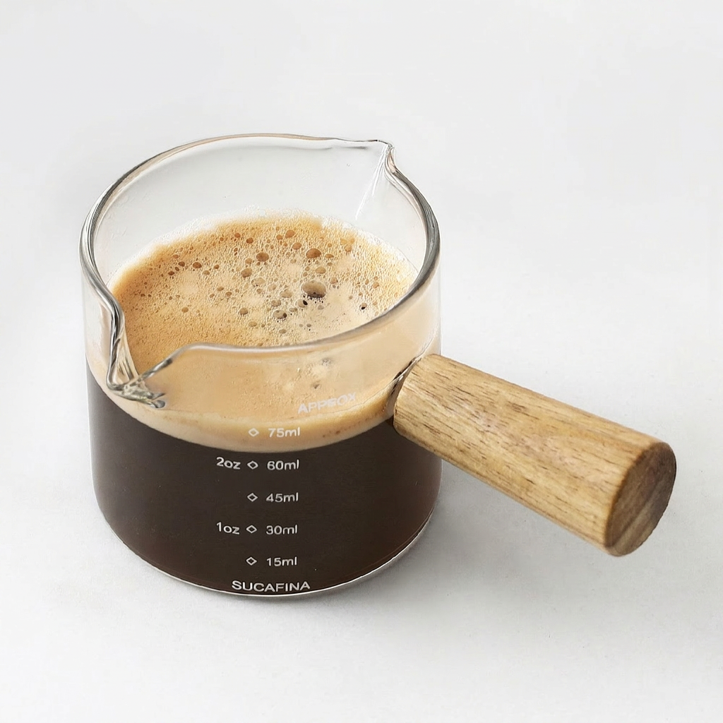 리빙스토리 내열유리 에스프레소 샷잔, 110ml, 투명, 1개
