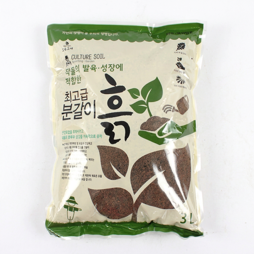 초록스타 분갈이용 흙 3L, 1개