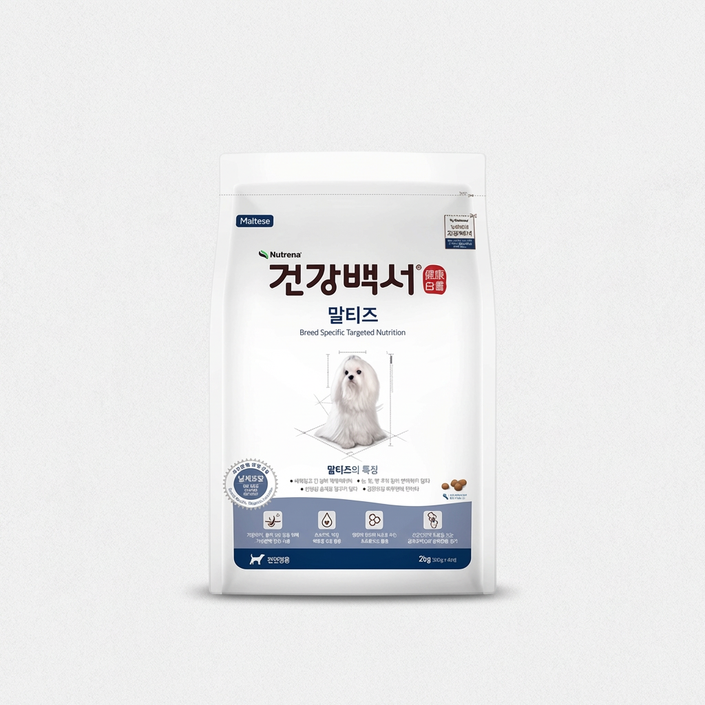 건강백서 강아지사료 말티즈, 가수분해 연어, 2kg, 1개