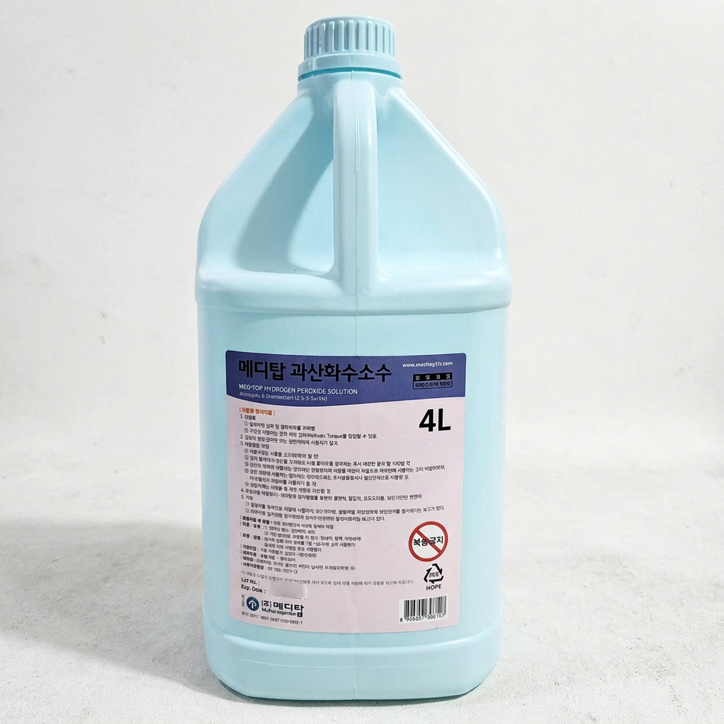 메디탑 과산화수소수, 4L, 1통