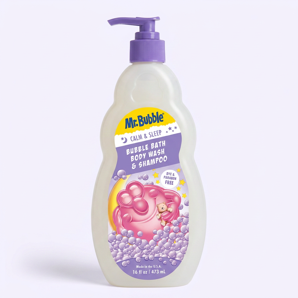 미스터버블 캄앤슬립 3인1 바디워시+샴푸+버블바스, 473ml, 펌프, 1개