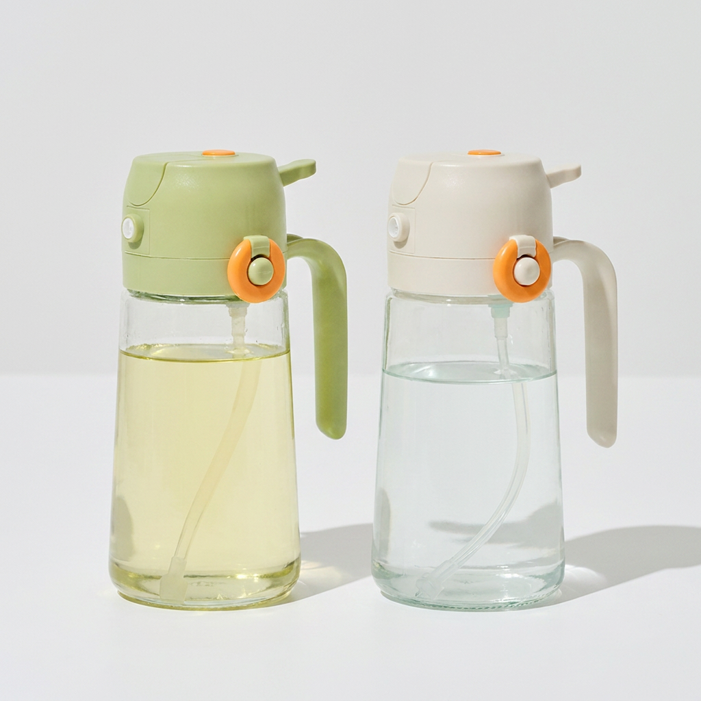 클리나 오일병 2종 세트, 아이보리, 그린, 430ml, 1세트
