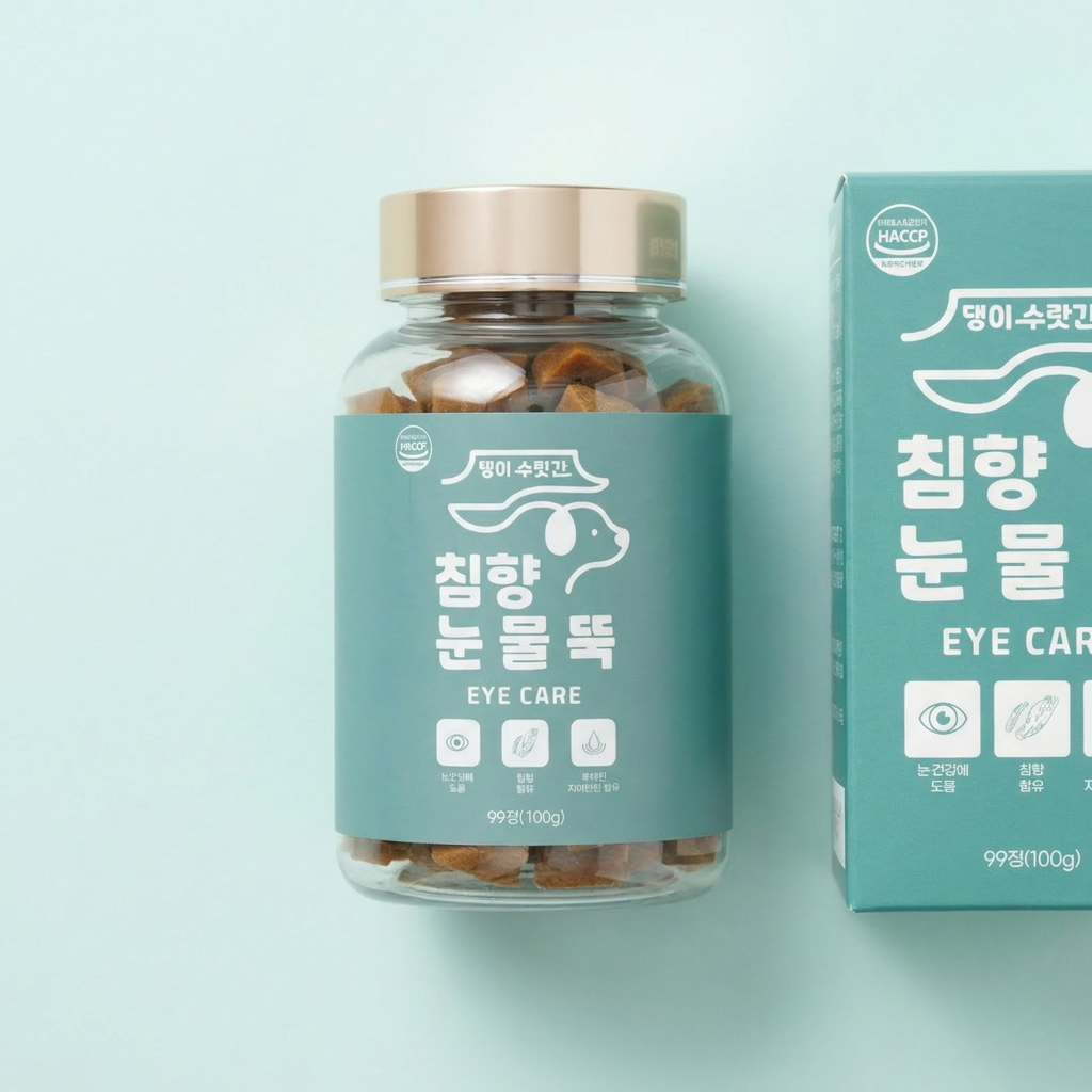 댕이수랏간 강아지 눈 영양제 침향 눈물뚝, 눈물개선/눈건강, 99정, 100g, 1개