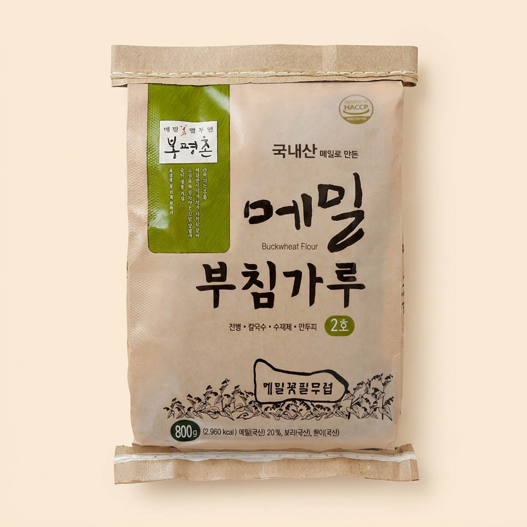 봉평촌 메밀부침가루2호, 800g, 2개