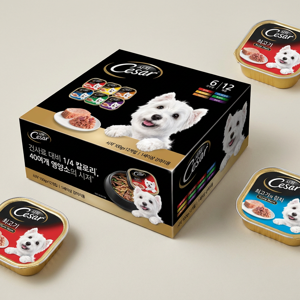 시저 베스트 6종, 혼합맛, 100g, 12개