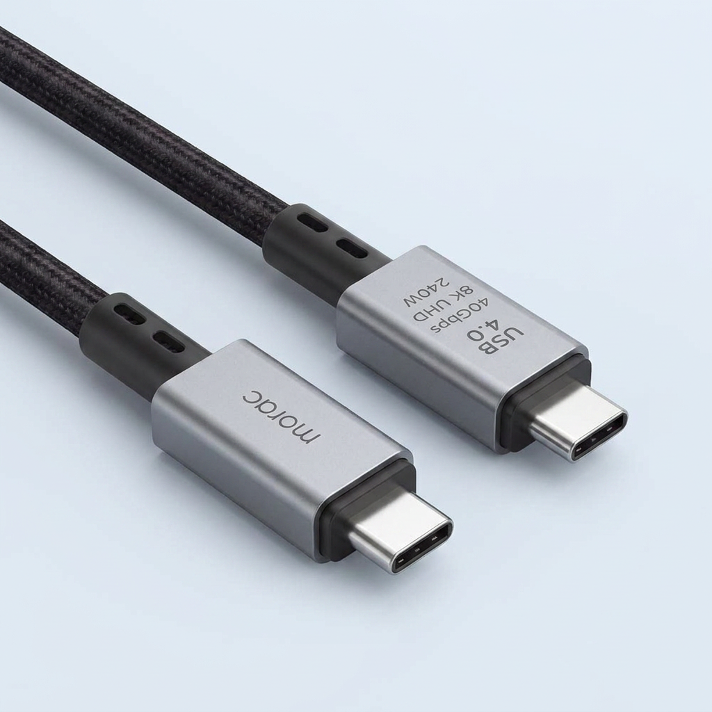 크로크 USB4 PD3.1 40Gbps 8K CtoC 240W 고속충전 케이블, 2m, 1개