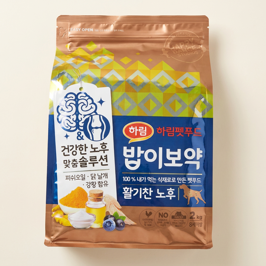 하림펫푸드 밥이보약 강아지 활기찬 노후, 시니어, 2kg, 1개