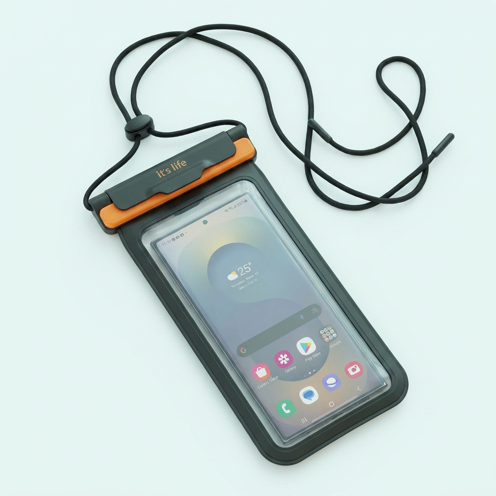 이츠라이프 IPX8 노워리 방수팩, 블랙, 1개